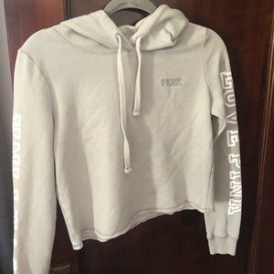 PINK cropped sweatshirt
